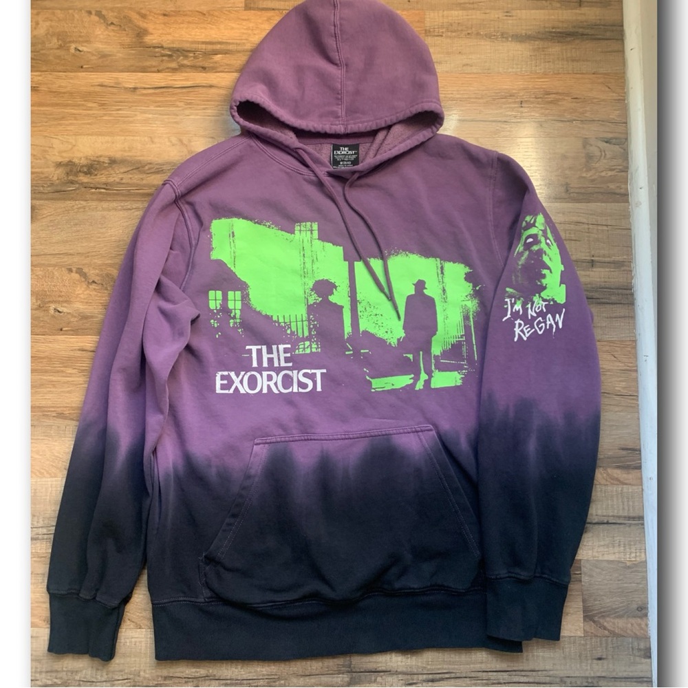 🤢😵‍💫The Exorcist Ombré Hoodie Size-M EUC